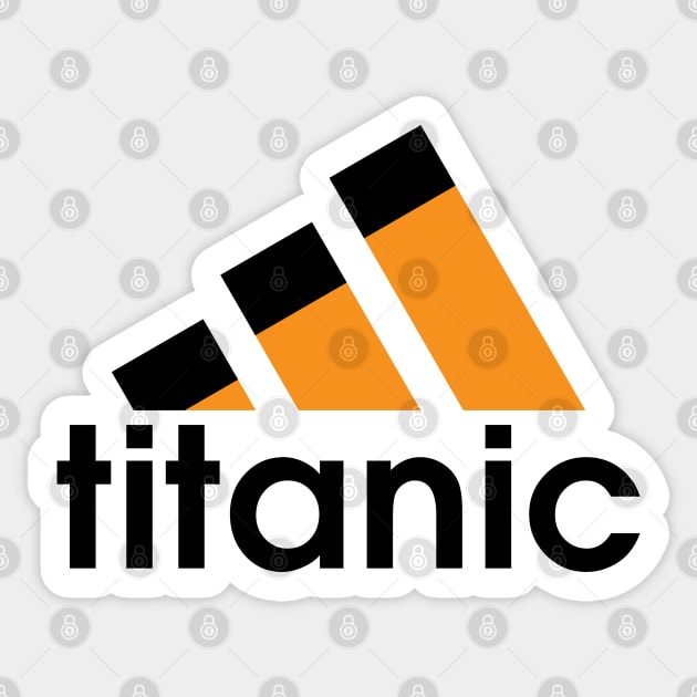 Titanic Sinking Too Soon Logo Sticker by inotyler